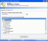 Outlook PST to Lotus Notes screenshot